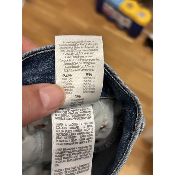 Mother Jeans The Weekender Fray Sz 25 Blue Mid Rise Flare Denim I wet my plants - Picture 12 of 14